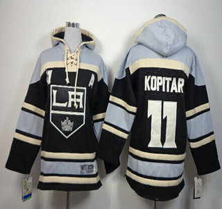 Old Time Hockey Los Angeles Kings #11 Anze Kopitar Black Kids Hoody