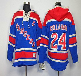 Old Time Hockey New York Rangers #24 Ryan Callahan Light Blue Hoody