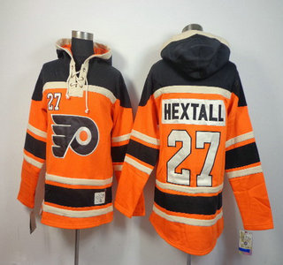 Old Time Hockey Philadelphia Flyers #27 Ron Hextall 2012 Winter Classic Orange Hoody