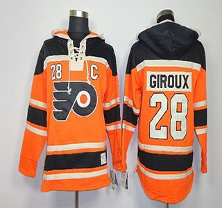 Old Time Hockey Philadelphia Flyers #28 Claude Giroux 2012 Winter Classic Orange Hoody