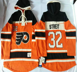 Old Time Hockey Philadelphia Flyers #32 Mark Streit 2012 Winter Classic Orange Hoody