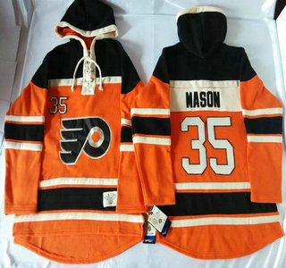 Old Time Hockey Philadelphia Flyers #35 Steve Mason 2012 Winter Classic Orange Hoody