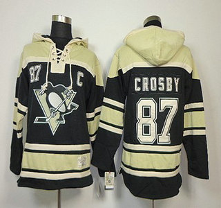 Old Time Hockey Pittsburgh Penguins #87 Sidney Crosby Black Hoody