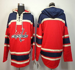 Old Time Hockey Washington Capitals Blank Red Hoody