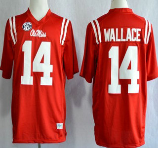 Ole Miss Rebels #14 Bo Wallace 2013 Red Jersey