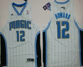 Orlando Magic #12 Dwight Howard Revolution 30 Swingman White Jersey