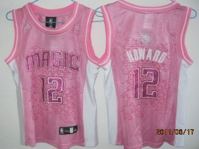 Orlando Magic 12 Howard Pink Womens Jersey
