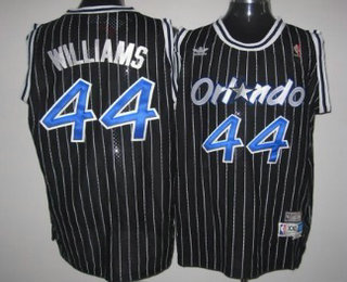 Orlando Magic #44 Jason Williams Black Hardwood Classics Soul Swingman Throwback Jersey