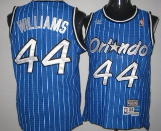 Orlando Magic #44 Jason Williams Blue Hardwood Classics Soul Swingman Throwback Jersey