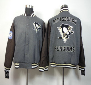 Pittsburgh Penguins Blank Gray Jacket