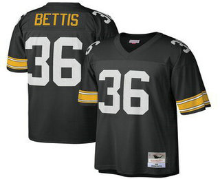 Pittsburgh Steelers #36 Jerome Bettis Mitchell & Ness Retired Player Legacy Replica Jersey - Black