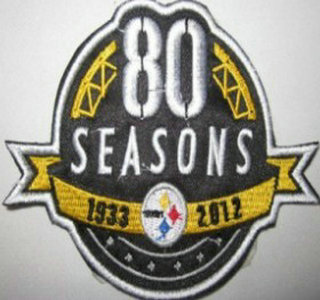 Pittsburgh Steelers 80th Anniversary Patch