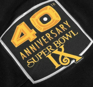 Pittsburgh Steelers Super Bowl IX 40th Anniversary Patch