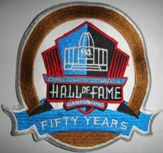 Pro Football Hall of Fame 50th Anniversary Patch