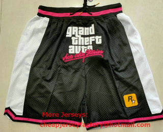 Rockstar Games Black Swingman Stitched NBA Shorts