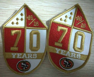 1946 - 2016 San Francisco 49ers 70th Anniversary Patch