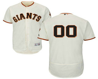 San Francisco Giants Cream Men's Customized Flexbase Jersey