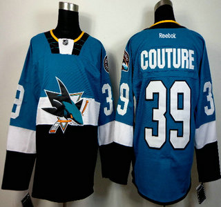 San Jose Sharks #39 Logan Couture 2015 Stadium Series Blue With Black Jersey