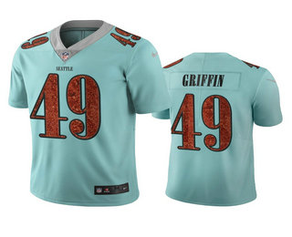 Seattle Seahawks #49 Shaquem Griffin Light Blue City Edition Vapor Limited Jersey