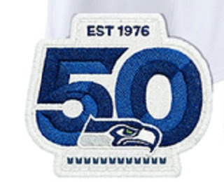 Seattle Seahawks 50th Anniversary Patch