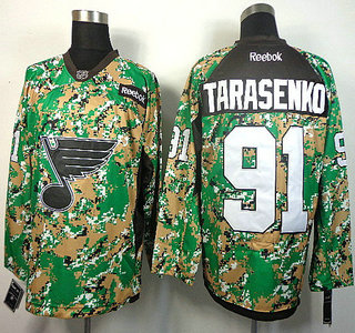 St. Louis Blues #91 Vladimir Tarasenko 2014 Camo Jersey