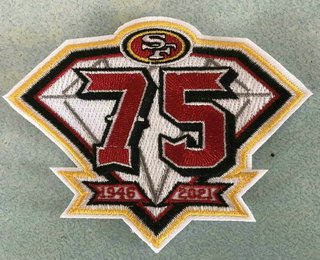 San Francisco 49ers 1946-2021 75th Anniversary Patch 01
