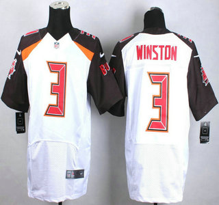 Tampa Bay Buccaneers #3 Jameis Winston 2015 NFL Draft 1st Overall Pick Nike White Elite Jersey