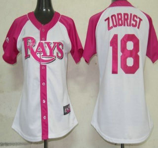 Tampa Bay Rays #18 Ben Zobrist 2012 Fashion Womens Jersey