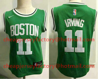 Toddler Boston Celtics #11 Kyrie Irving Green Nike Swingman Stitched NBA Jersey