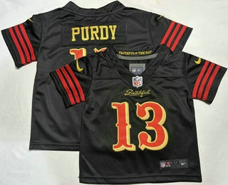 Toddler San Francisco 49ers #13 Brock Purdy Limited Black Rivalries Vapor Jersey