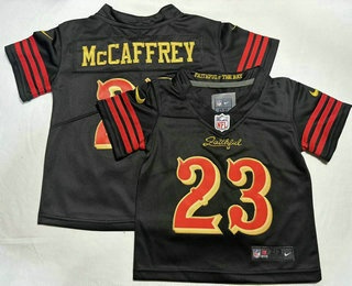 Toddler San Francisco 49ers #23 Christian McCaffrey Limited Black Rivalries Vapor Jersey