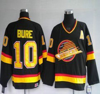 Vancouver Canucks #10 BURE Black CCM Jersey