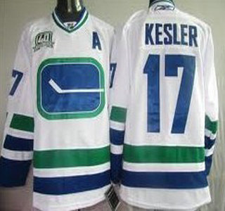 Vancouver Canucks #17 KESLER White Third Jersey