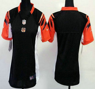 Women's Cincinnati Bengals Blank Black Alternate 2015 NFL Nike Game Jersey