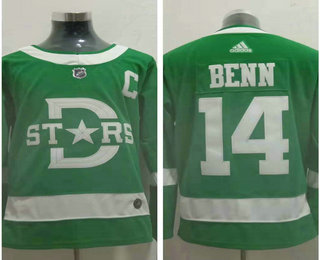 Women's Dallas Stars #14 Jamie Benn Green 2020 Winter Classic adidas Hockey Stitched NHL Jersey