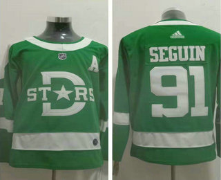 Women's Dallas Stars #91 Tyler Seguin Green 2020 Winter Classic adidas Hockey Stitched NHL Jersey