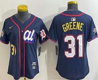 Women's Detroit Tigers #31 Riley Greene Navy 2025 All Star Limited Jersey