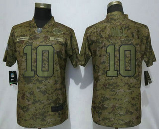 Women's Kansas City Chiefs #10 Tyreek Hill 2018 Camo Salute to Service Stitched NFL Nike Limited Jersey