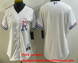 Women's Kansas City Royals Blank White 2026 City Connect Stadium Jersey