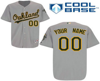 Women's Oakland Athletics Customized Gray Jersey
