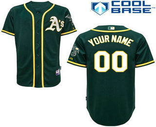 Women's Oakland Athletics Customized Green Jersey