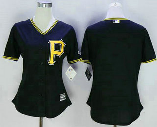 Women's Pittsburgh Pirates Blank Black Fashion Jersey