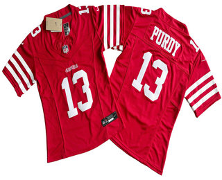 Women's San Francisco 49ers #13 Brock Purdy Limited Red FUSE Vapor Jersey