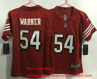 Women's San Francisco 49ers #54 Fred Warner New 2021 Color Rush Vapor Untouchable Limited Jersey