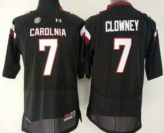 Women's South Carolina Gamecocks #7 Jadeveon Clowney Black Stitched College Football Under Armour NCAA Jersey