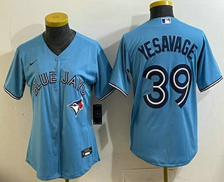 Women's Toronto Blue Jays #39 Trey Yesavage Light Blue Cool Base Jersey