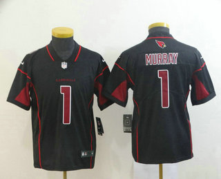 Youth Arizona Cardinals #1 Kyler Murray Black 2019 Color Rush Stitched NFL Nike Limited Jersey