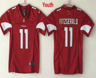 Youth Arizona Cardinals #11 Larry Fitzgerald Red 2017 Vapor Untouchable Stitched NFL Nike Limited Jersey