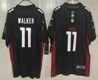 Youth Atlanta Falcons #11 Jalon Walker Black Vapor Limited Stitched Jersey