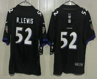 Youth Baltimore Ravens #52 Ray Lewis Limited Black Vapor Jersey